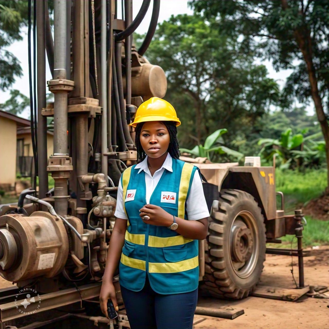 Ingénieure Softaenafor sur foreuse