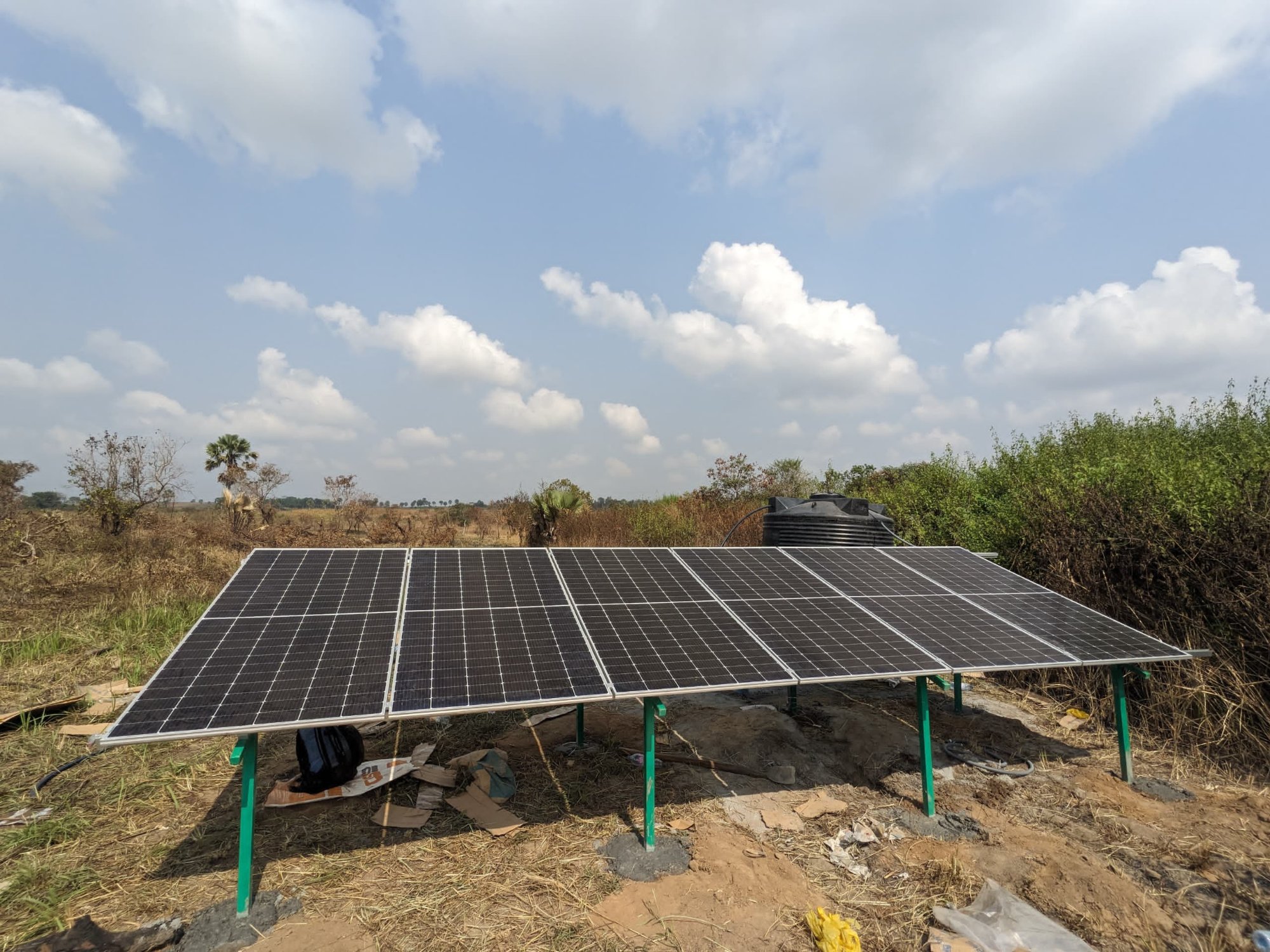 Panneaux solaires brousse